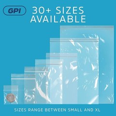 Resealable Zip Lock Bags Waterproof Food Grade Storage Durable Supplies New