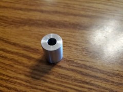 2 pieces Aluminum Spacer, 7/16 ID, 7/8 OD, 2 INCHES LONG