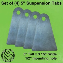 4 -5″ Tall Axle Suspension Tabs-4 Link Suspension Mounts-Shock Mounts, Sway Bar,