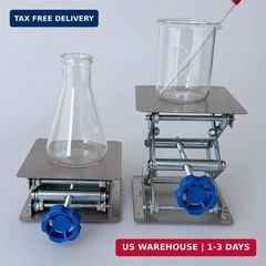Stainless Steel Lab Jack Stand Table Lift Laboratory Mini Scissor Lift 4″ x 4″ w