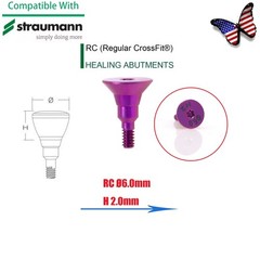US Fit Straumann ITI RC Healing Abutment & Closure Cap Titanium Regular Platform