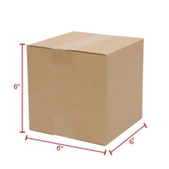 100 Pack 6x6x6 Shipping Boxes Corrugated Cardboard Mailing Box Bulk 6x6x6″