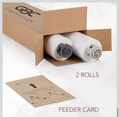 GBC Thermal Laminating Film Rolls Ultima 65 EZLoad Nap I 1.5 mil 25″x 500 4-Pack
