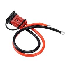 24 FT Heavy Duty Quick Disconnect Winch Power Cable 4 Gauge 4 AWG Copper Wiring