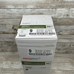 1 Case Gammex NovaPlus Non-Latex PI Underglove Surgical Glove, Size: 9 Exp: 6/24