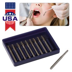 Dental Midwest FG #557 Clinic Length Cross Cut Carbide Burs 100pcs/10 Packs