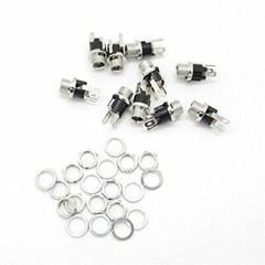DC Power Supply Metal Jack Socket Female Panel Mount Connector 5.5 x 2.1mm