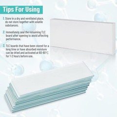 Glass Backed TLC Classical Silica Gel Plate GF254 80x 2.5CMx7.5CM /20x 10CMx10CM