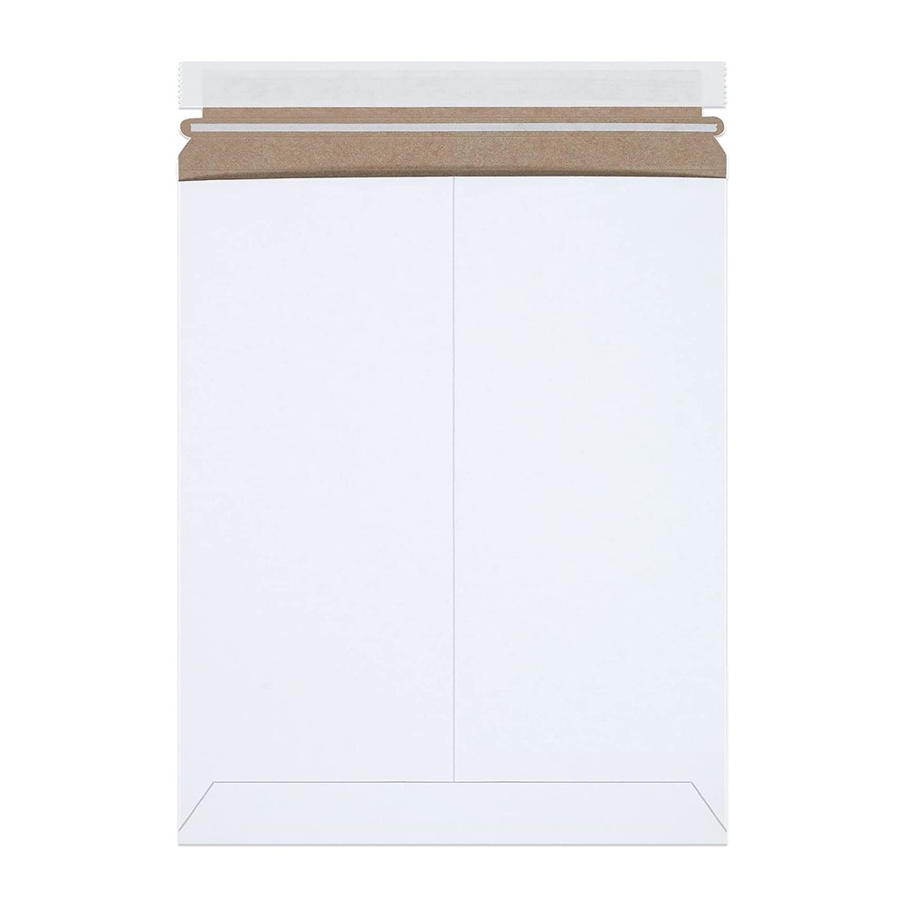 Flat Mailers 11″x13.5″ – 100-Pack Durable Rigid Envelopes for Shipping & Storage