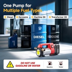 Cordless Fuel Transfer Pump Battery Powered 21V Electric Diesel Kerosene Pump