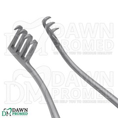 Weitlaner Retractor 6.5″ 3×4 Prong Sharp Surgical Veterinary Instrument German G