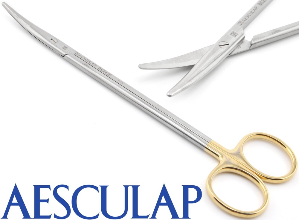 AESCULAP BC263R Metzenbaum Wavecut Dissecting Scissors TC Tungsten Carbide 7″