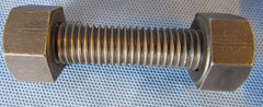 Stainless Stud Bolts 5/8 in x 3.25 in Full Thread ASTM A193 B6 w/ Nuts Lot 16