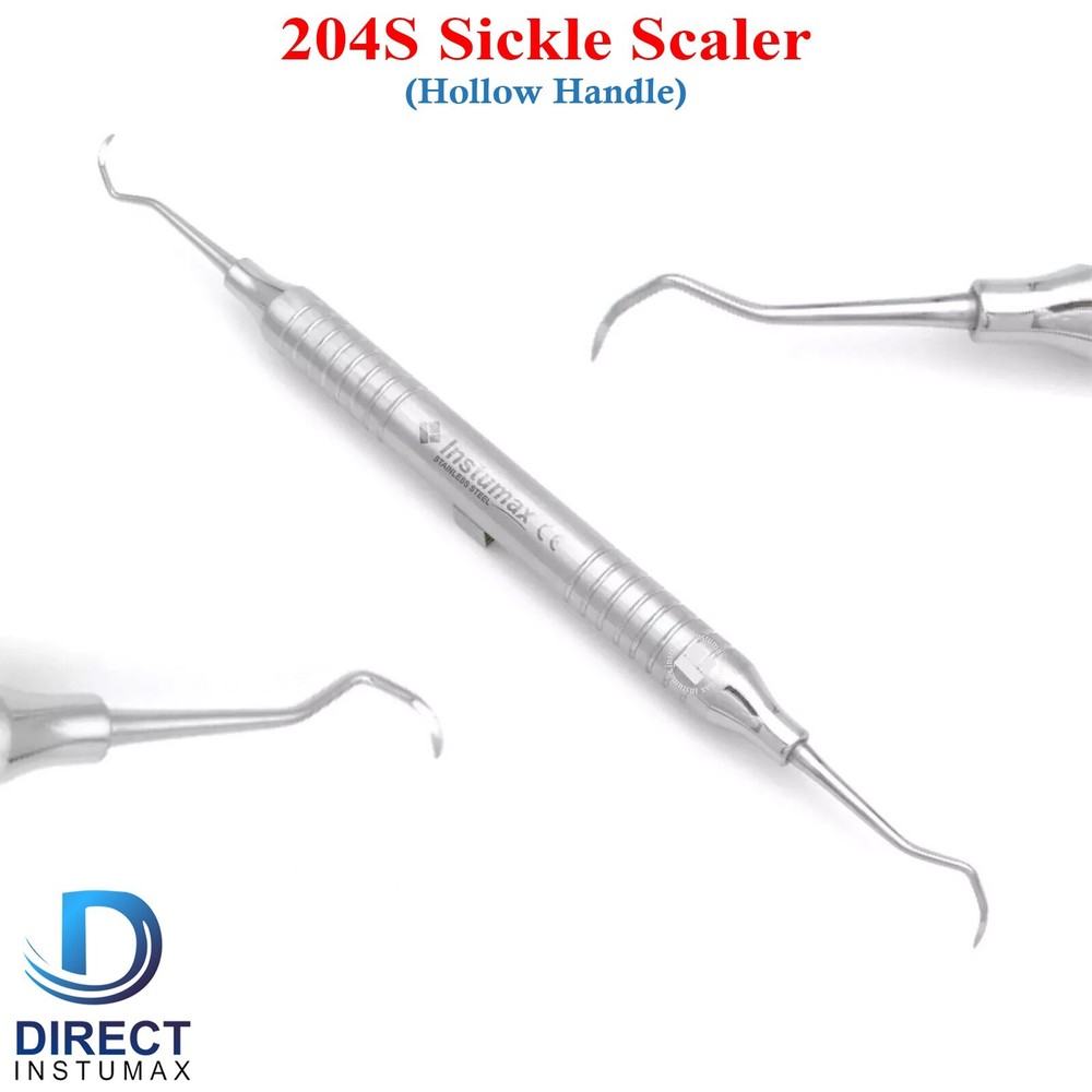 Sickle Scaler 204S Dental Hand Instruments Pro Periodontal Hygiene Pick Tool