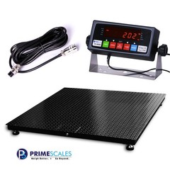 Prime 48″x48″ Floor Scale 5,000 lb x .5 lb with 5 Year Warranty