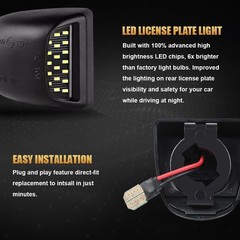18 SMD LED License Plate Lights for 1999-2013 Chevy GMC Cadillac 6000K White