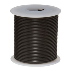 18 AWG Gauge TXL Automotive Stranded Hook Up Wire, 25 ft, Black, 60 Volts