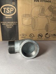 Lot of 20 Ward 1-1/4″ Galvanized Malleable Iron 90 Degree Street Elbow Fitting