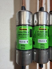Bussmann Fusetron Copper Fuse FRS-R-80 80A 600VAC Lot of 5 New In Box Fast Ship!