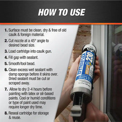 Dynaflex 230 10.1 Oz. White Premium Elastomeric Exterior/Interior Window, Door a