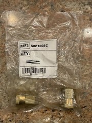 Dixon Brass 5021208c 3/4in Female GHT Swivel x 1/2in Female NPTF, Brass