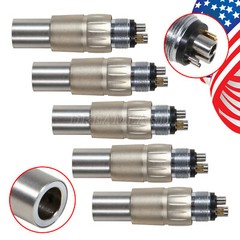 1-10 PCS NSK Style Dental LED Fiber Optic 6 Hole Quick Coupler Coupling