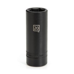 STEELMAN PRO 1/2-Inch Drive x 20mm Deep 6 PT Impact Metric Single Socket 78290