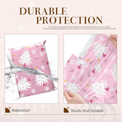 Christmas Poly Mailers 10X13 Inch 100 Pack Shipping Bags for Clothes,Self Adhesi