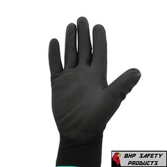 (12 PAIR) GLOBAL GLOVE PUG17-M POLYURETHANE ANTI-STATIC WORK GLOVES MEDIUM