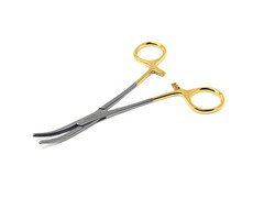 Kelly Hemostat Locking Forceps 5.5″ Curved Surgical Veterinary Instrument Gold