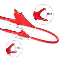 Cleqee 25 Stück Silikon-Multimeter-Prüfleitungen mit austauschbaren Prüfspitz…
