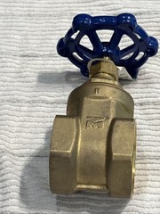 BRASS GATE VALVE 2”F X 2”F 200 WOG 200 PSI Everbilt