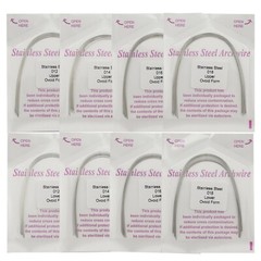 Dental Orthodontic Arch Wire NiTi Stainless Steel Rectangular Round Ovoid Form