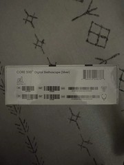 Eko CORE 500 Digital Stethoscope 40x Amplification 3-Lead ECG AI Silver SEALED