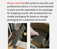 100 X White Vinyl Record LP Shipping Mailer Boxes 12.5″x12.5″x1″ Album Paper Box