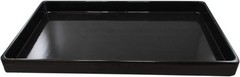 Heavy Duty Jet-Stone 2 Compartment Stackable Plastic Tray Organizer Black/White