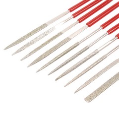10Pcs 2mm x 100mm Diamond Needle File Set for Metal Glass Stone