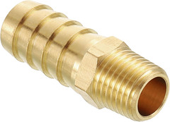 Pack of 1 Brass Hose Barb Fittings Adapter Connector 1/2″ Hose Barb to 1/4″ NPT