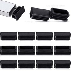 Rectangular Plastic End Caps For Tubing Blanking Plugs Inserts Furniture Feet