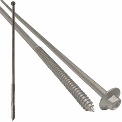 12″ – Galvanized Timber Tie – Hex Head Structural Screw – Great for Outdoor…