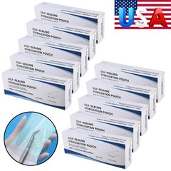 200-7000 Sterilization Pouches 3.5 ” x 10 ” Dental Medical Self Seal Pouch Bag