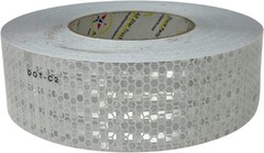 White DOT-C2 Reflective Tape Conspiciuity Safety Caution Night Trailer Truck Car