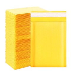 Kraft bubble mailers 4×7 Inch 100 Pack,Self-Sealing Paper Envelopes for Packa…