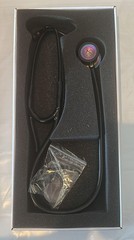 3M Littmann Cardiology IV Stethoscope, 6165, Rainbow-Finish Chestpiece Black 27″