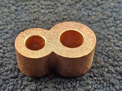 Copper Compression Connector, Ground Rod to Grid, 2 AWG (STR) 250 KCMIL