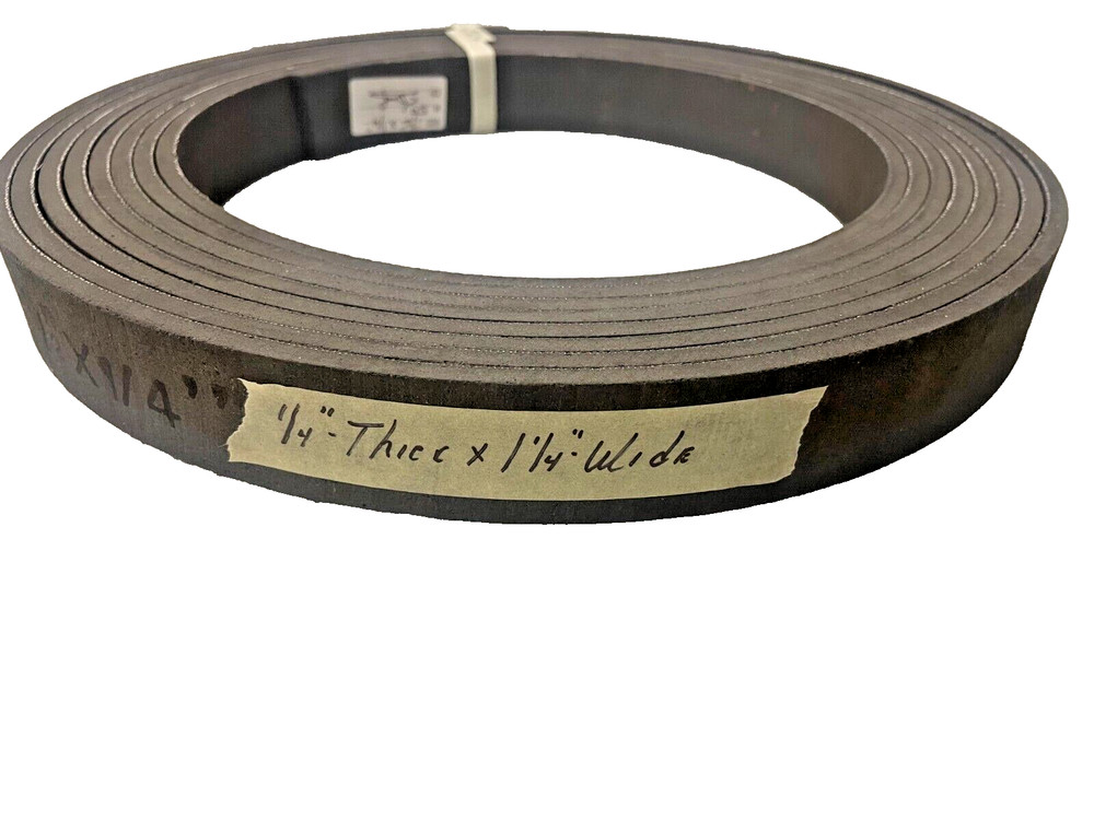 1/4″-thick x 1 1/4″-wide Flex molded wire back brake lining (sold by the foot)