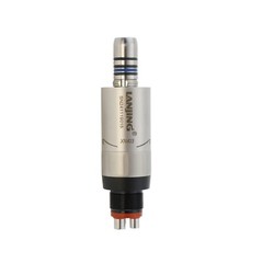 LANJING Dental Mini Air Motor Low Speed Handpiece 4 Holes LED 6 Pin ISO E Type