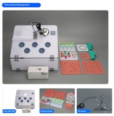 Surgery Practicing Laparoscopic Training Box with HD camera and Training Pads