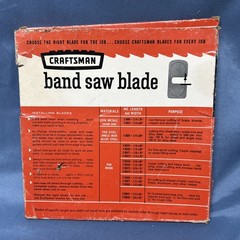 NOS Sears Craftsman 9 26231 80”x 1/8”Band Saw Blade For Wood Scroll