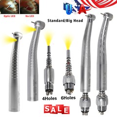 Dental High speed 4hole quick Coupler / LED Fiber Optic 6 pin Coupler Handpiece